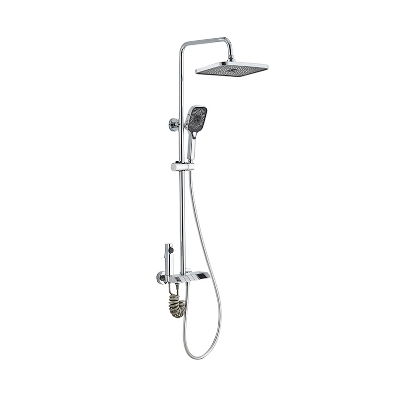 Modern Home Square Brass Shower Set