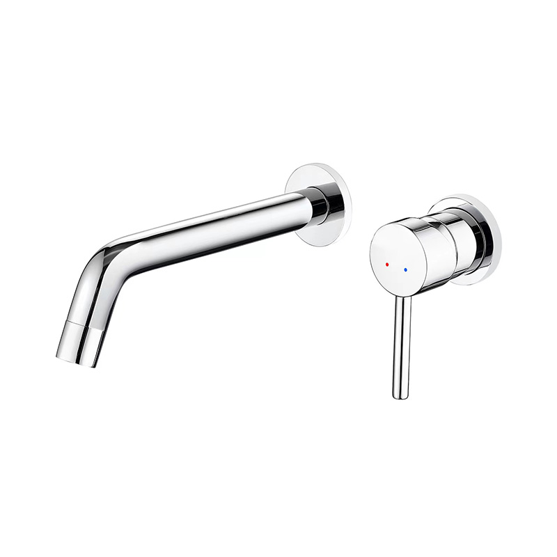 Cold and Hot Water Single Lever Wall-Mounted Faucet