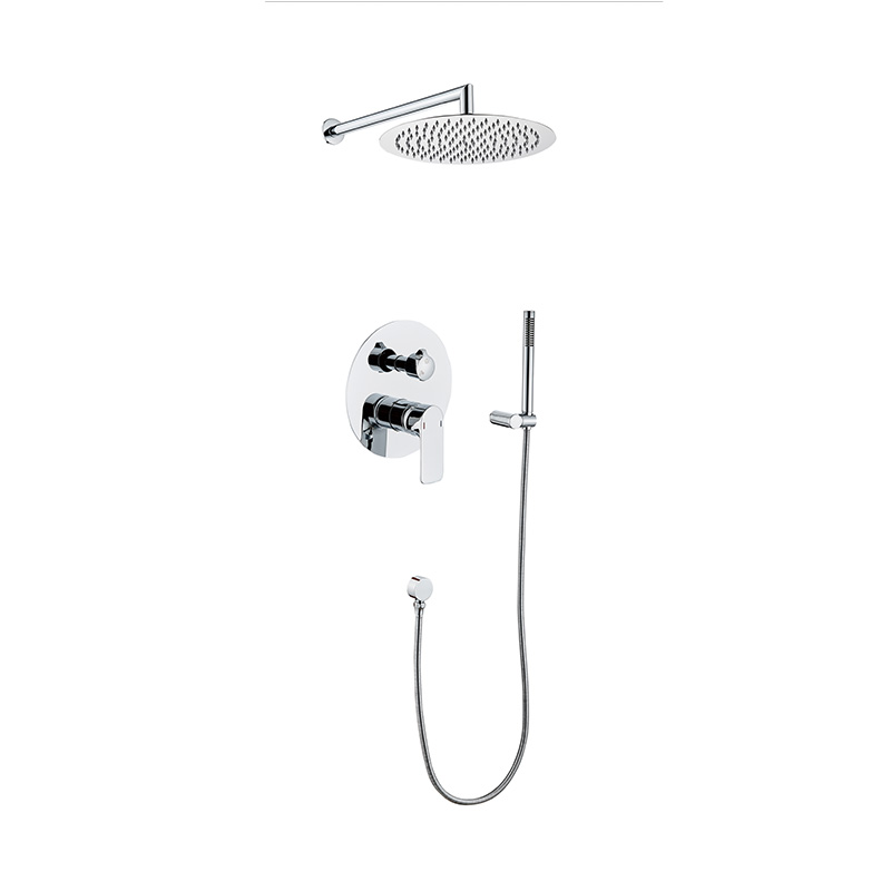 Chrome Hot and Cold Mixed Water Shower Set