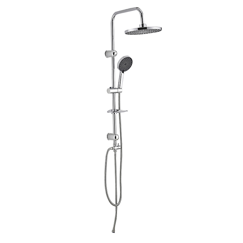 Chrome Standard Rain Dual Shower Set