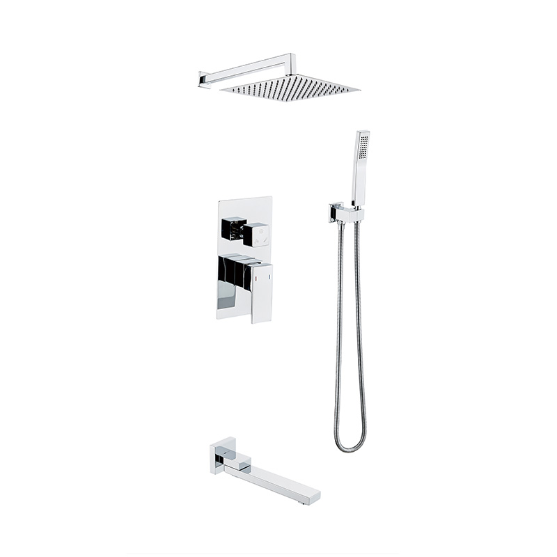 Polished Chrome Bathroom Luxury Shower Set