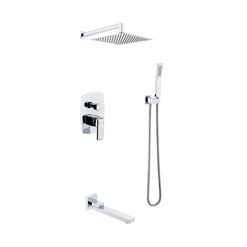 Polished Chrome Ceramic Valve Core Shower Set