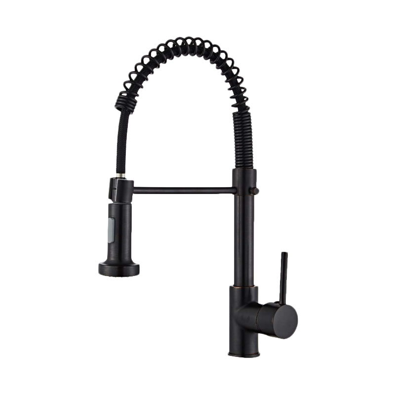 Black Ond Long Handle Single Hole Sink Kitchen Faucet