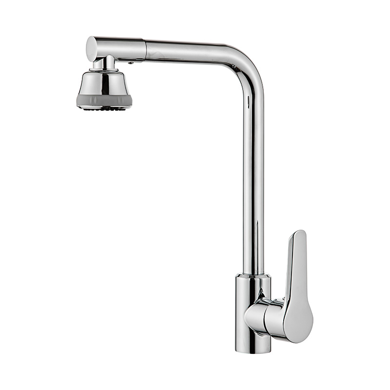 Adjustable Nozzle Single Handle Kitchen Faucet