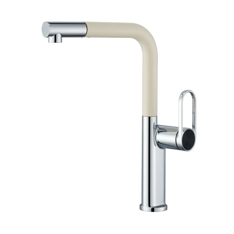 Single lever Kitchen Faucet with Swivel L-Spout